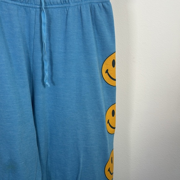 Aviator Nation Blue and Yellow Smiley Joggers XL - Picture 4 of 6